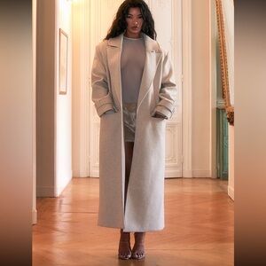 Fall 🍂 PLT Label Cream Wool Look Oversized Coat